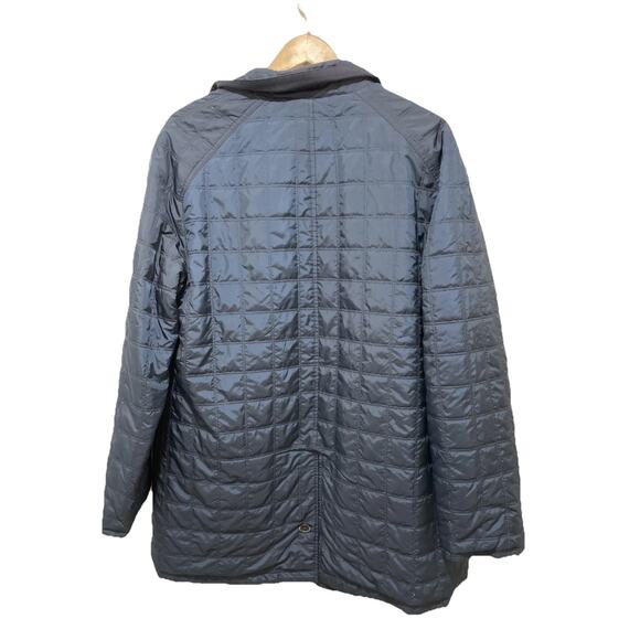 Joseph Abboud Jacket - XL Navy Reversible Quilted/Solid Button Front‎ Pockets - Picture 2 of 5